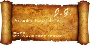 Jelenka Gusztáv névjegykártya